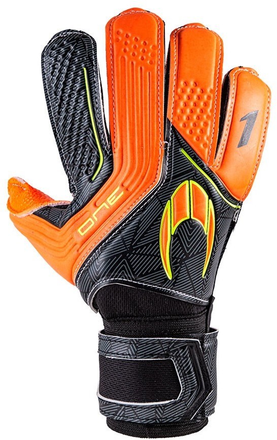 Перчатки вратарские HO SOCCER ONE FLAT ROBUST BLACK FORCE 051.0971